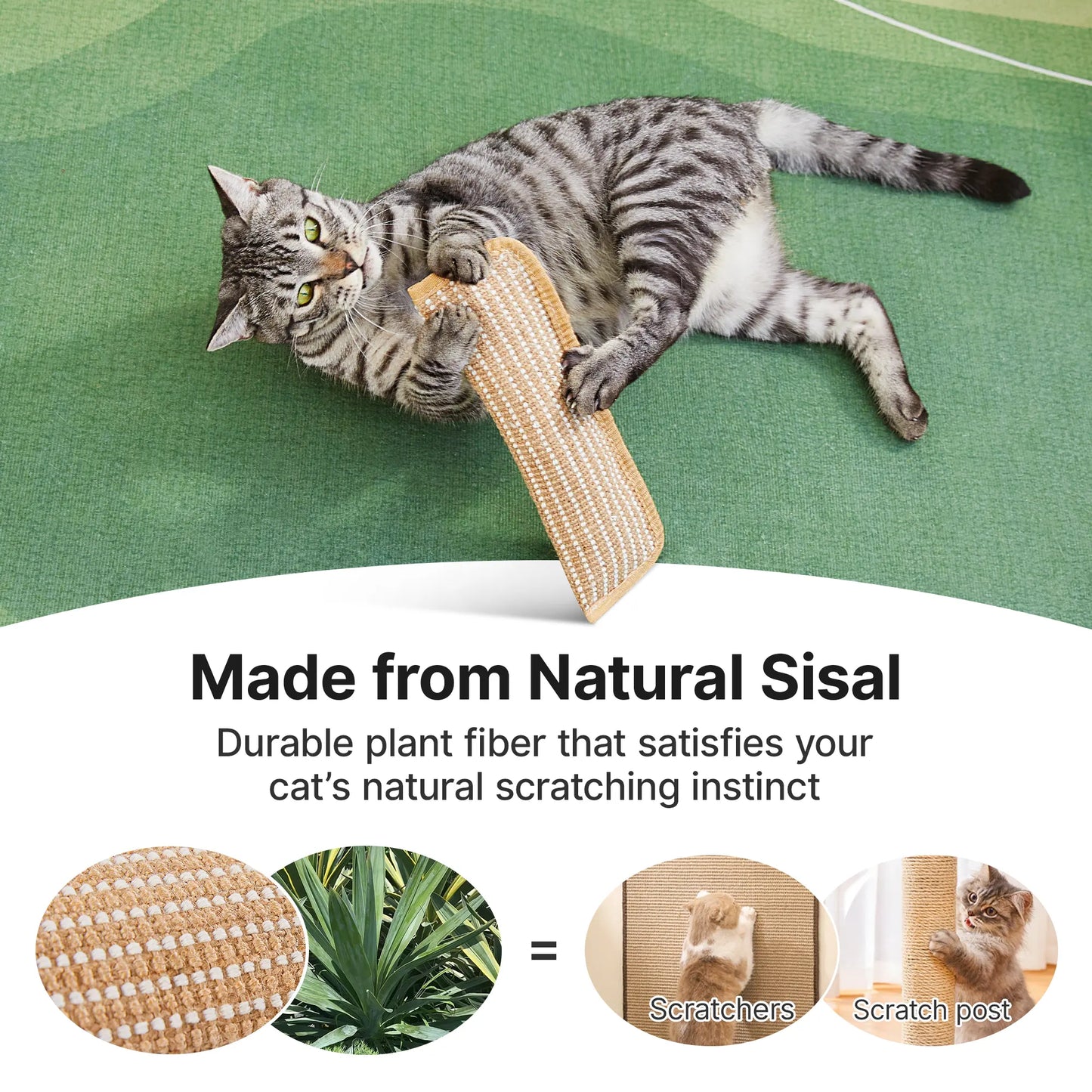 Organic 2-Pack Woven Texture Natural Sisal Cat Kicking Toys - Cozy Pillow Scratching Kickers, Long-Lasting Indoor Interactive Chew Toys for Stress Reduction, Dental Care & Scratch Cleaning, Reduces Stress,Back to School