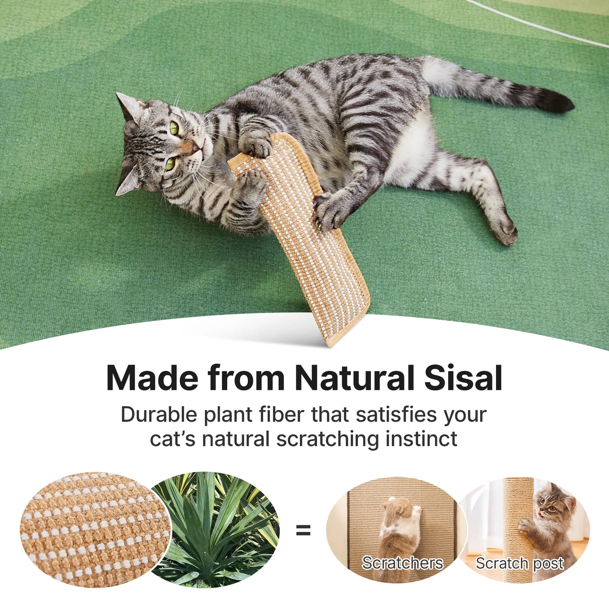 Organic 2-Pack Woven Texture Natural Sisal Cat Kicking Toys - Cozy Pillow Scratching Kickers, Long-Lasting Indoor Interactive Chew Toys for Stress Reduction, Dental Care & Scratch Cleaning, Reduces Stress,Back to School