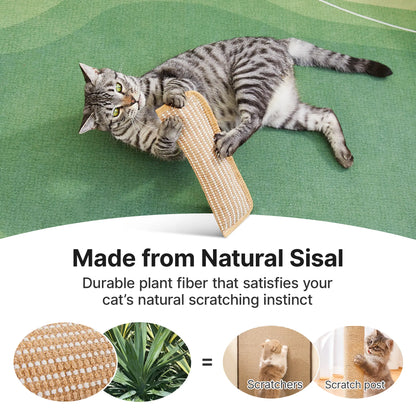 Organic 2-Pack Woven Texture Natural Sisal Cat Kicking Toys - Cozy Pillow Scratching Kickers, Long-Lasting Indoor Interactive Chew Toys for Stress Reduction, Dental Care & Scratch Cleaning, Reduces Stress,Back to School