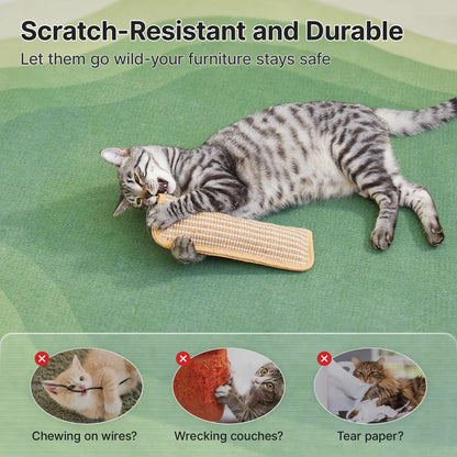 Organic 2-Pack Woven Texture Natural Sisal Cat Kicking Toys - Cozy Pillow Scratching Kickers, Long-Lasting Indoor Interactive Chew Toys for Stress Reduction, Dental Care & Scratch Cleaning, Reduces Stress,Back to School