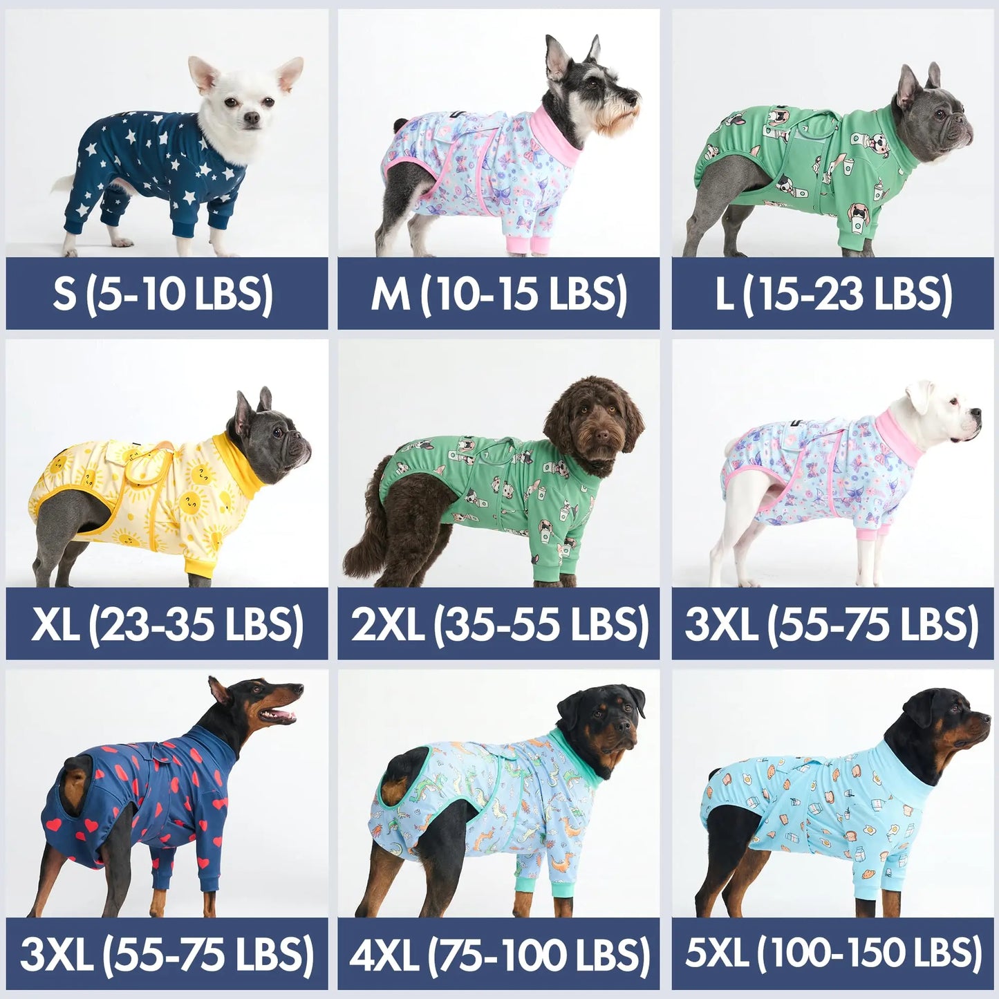Dog Recovery Suit After Surgery — Anti-Lick Onesie & Cone Alternative (Wound Protection)