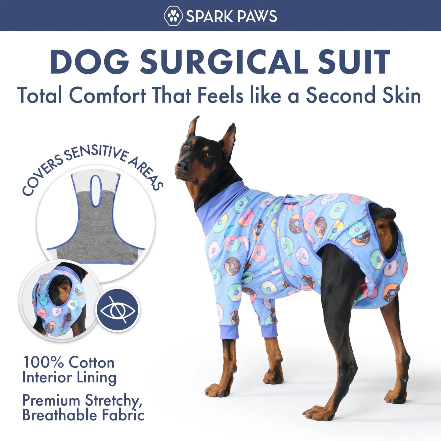 Dog Recovery Suit After Surgery — Anti-Lick Onesie & Cone Alternative (Wound Protection)