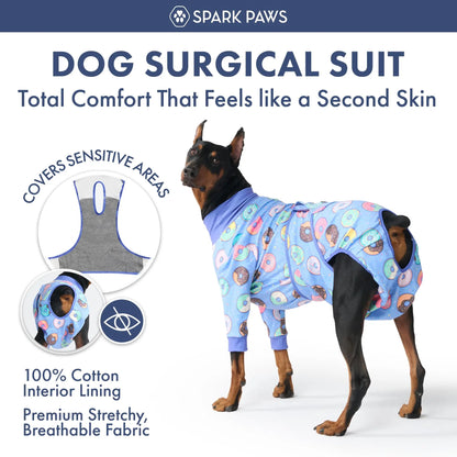 Dog Recovery Suit After Surgery — Anti-Lick Onesie & Cone Alternative (Wound Protection)