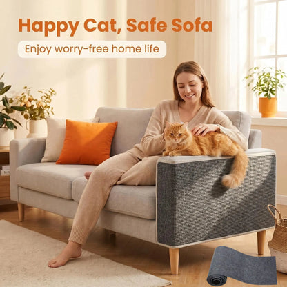 Cat Scratch Furniture Protector — Cuttable Anti-Scratch Couch Guard (Easy Peel & Stick)