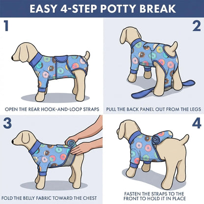 Dog Recovery Suit After Surgery — Anti-Lick Onesie & Cone Alternative (Wound Protection)