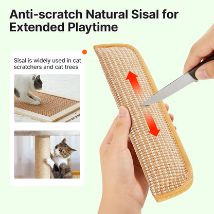 Organic 2-Pack Woven Texture Natural Sisal Cat Kicking Toys - Cozy Pillow Scratching Kickers, Long-Lasting Indoor Interactive Chew Toys for Stress Reduction, Dental Care & Scratch Cleaning, Reduces Stress,Back to School