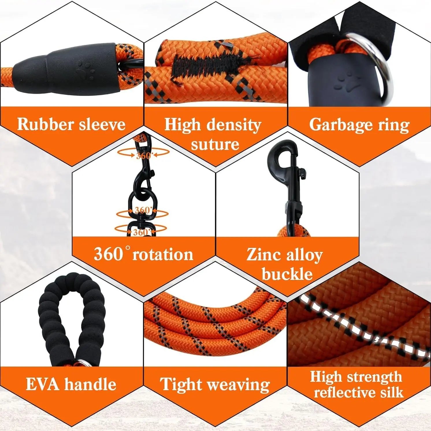 Tangle-Free Dual Dog Leash — Shock-Absorbing Bungee Walker for 2 Dogs