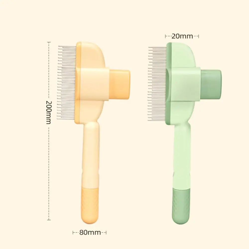 Self-Cleaning Pet De-Shedding Brush — One-Click Fur Removal for Dogs & Cats