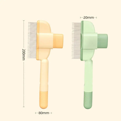 Self-Cleaning Pet De-Shedding Brush — One-Click Fur Removal for Dogs & Cats