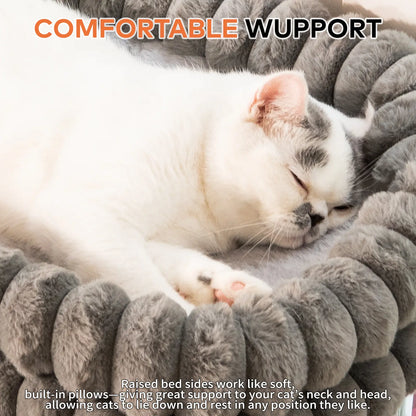 Folding Cat Window Hammock — Cordless Suction Perch Bed for Cats & Small Dogs