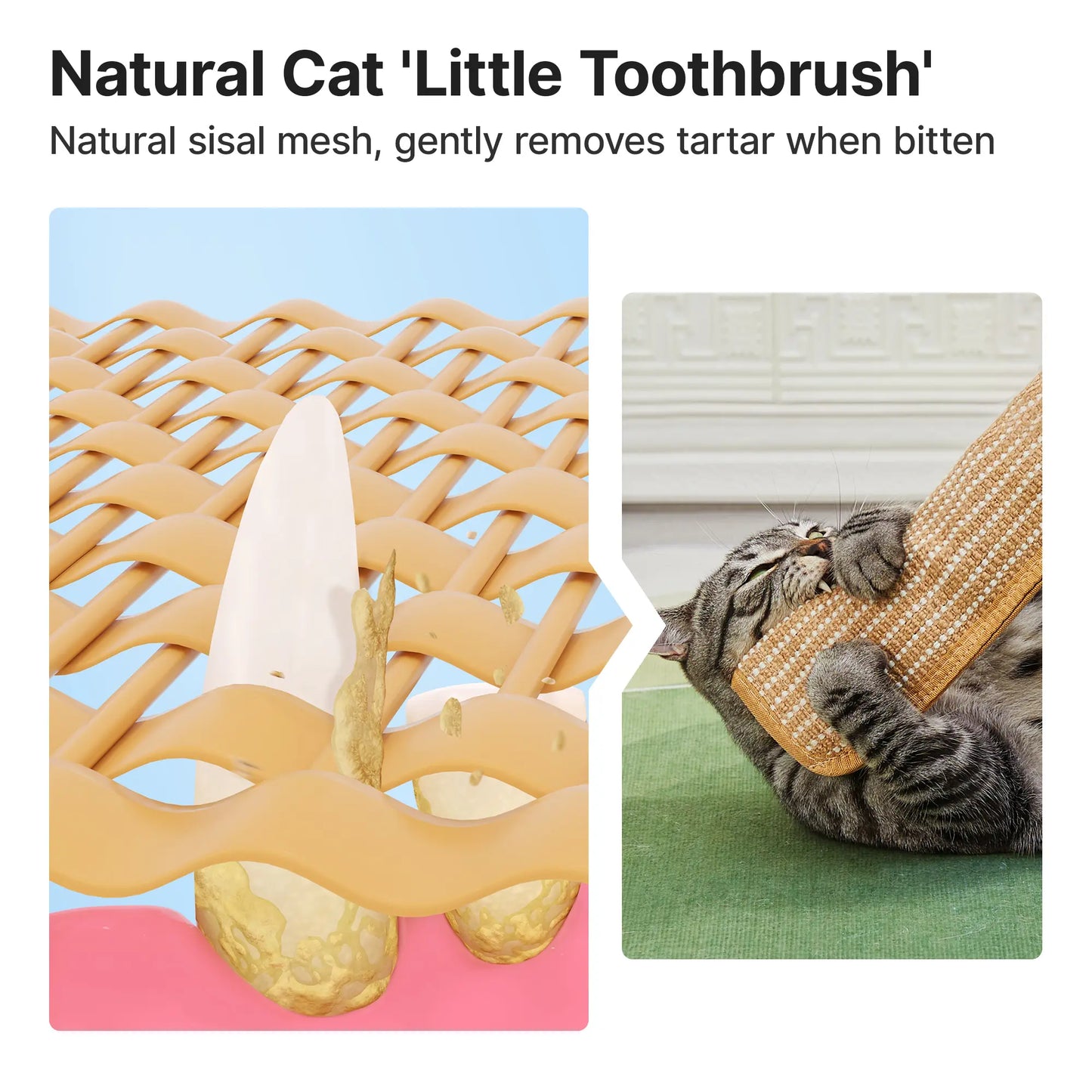 Organic 2-Pack Woven Texture Natural Sisal Cat Kicking Toys - Cozy Pillow Scratching Kickers, Long-Lasting Indoor Interactive Chew Toys for Stress Reduction, Dental Care & Scratch Cleaning, Reduces Stress,Back to School